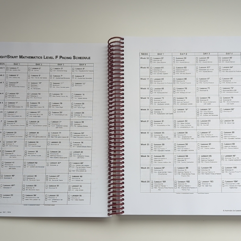 RightStart Math Level F Lessons (Second Edition) - Picture 2 of 10
